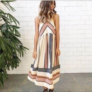 Milk and Choco Eliana casual striped dress, size M